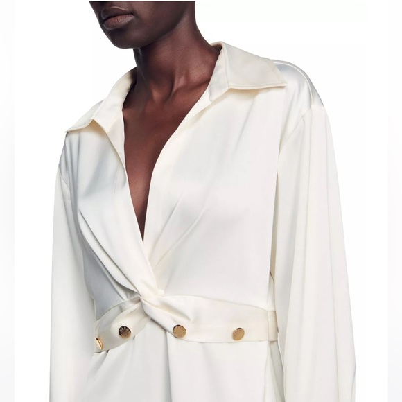 NWOT Sandro Fleur Dress—w/ mark below right shoulder - Picture 4 of 12